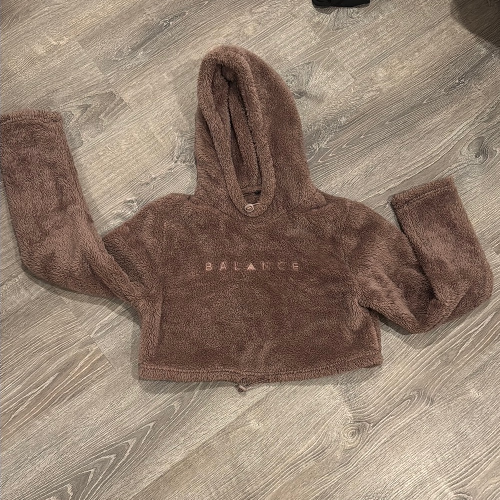 Mauve Brown Balance (vitality) Fuzzy Hoodie